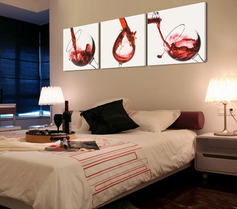 piece-wall-art-Abstract-Modern-wine-glass-photo-Gift-picture-Prints-painting-on-canvas-decoration